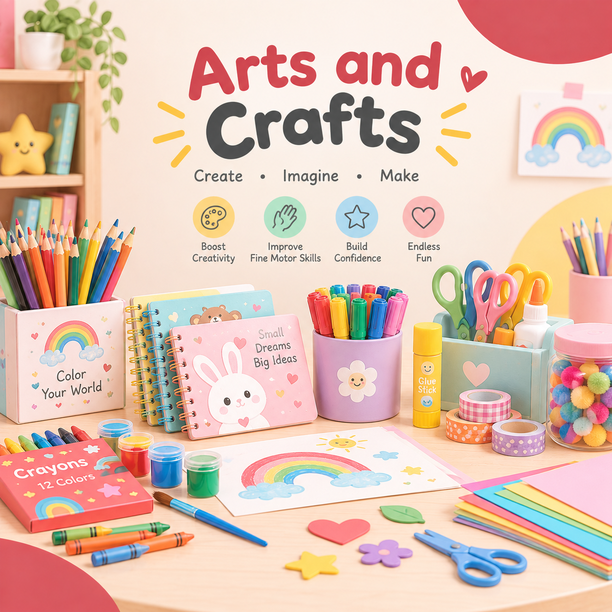 Arts and crafts supplies and creative toys for kids in Bangladesh